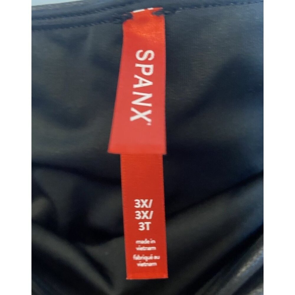 NWT Spanx Faux Leather Leggings Black Size 3X New - Picture 3 of 5